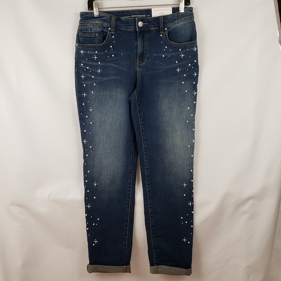 chico's platinum boyfriend jeans